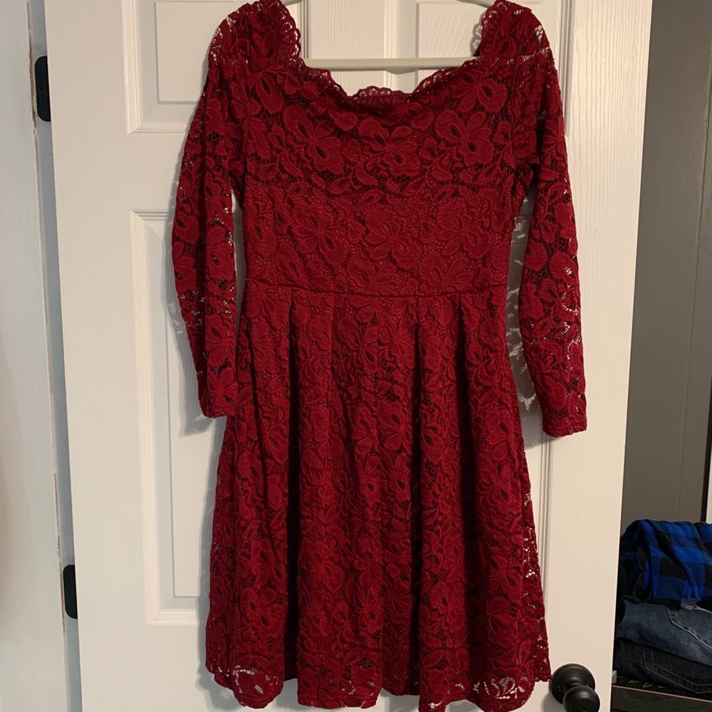 Red Lace Dress